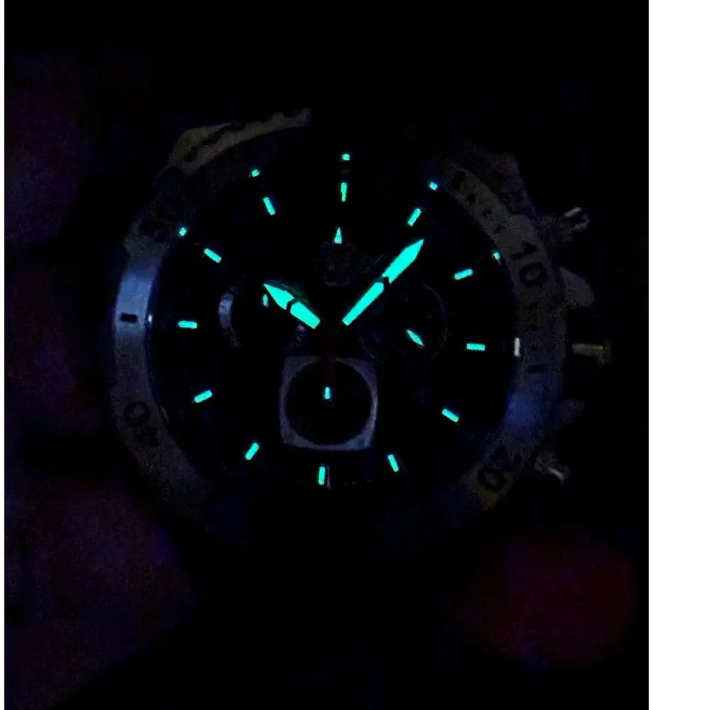 Zentler Freres Rodan ZF-15067 Swiss Chronograph Sapphire Leather 45mm Watch